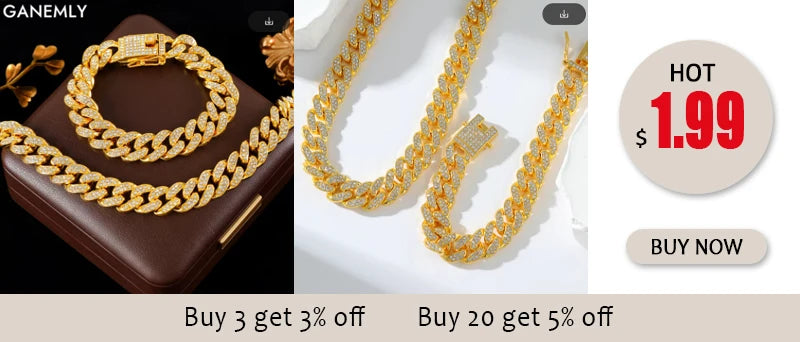 GANEMLY 316L Stainless Steel Snakehead Shining Zircon Necklace Trendy Neck Chain Choker Collar Waterproof Jewelry For Women