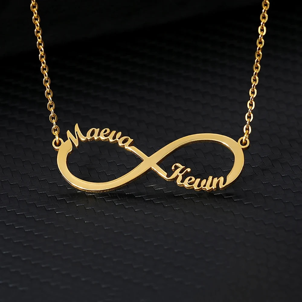 Custom Name Necklaces For Women Stainless Steel Customized Pendant Necklace Personalized Neck Jewelry Girlfriend Birthday Gift